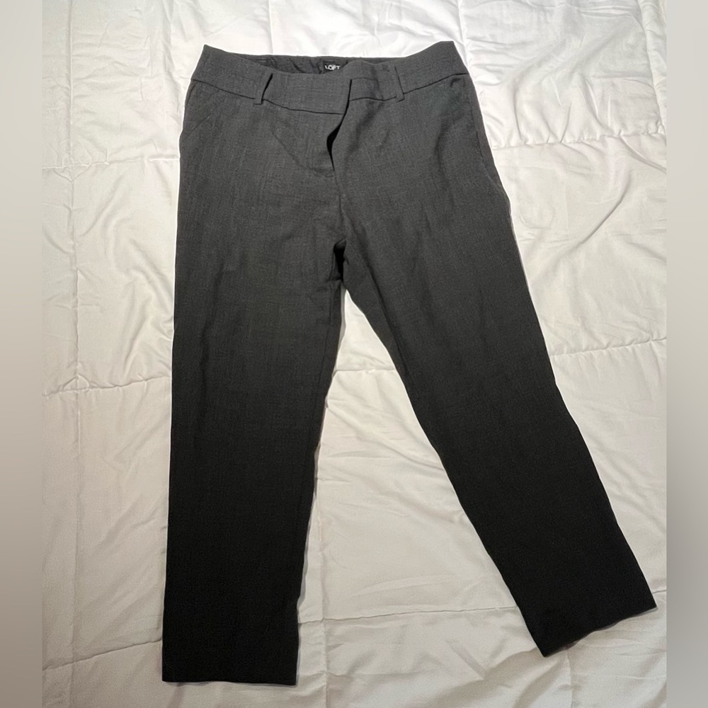 Loft / Ann Taylor Women’s Size 10 Gray Dress Pants in Julie Fit